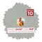 Light Grey Suede Mat Board for 24x24 Frames - Circle Opening for 8x8 Photos